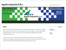 Tablet Screenshot of aguiloindustrial.com